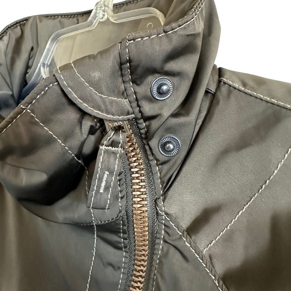 Athleta Moto Primaloft Insulated Coat/Jacket Olive Green - Picture 3 of 16